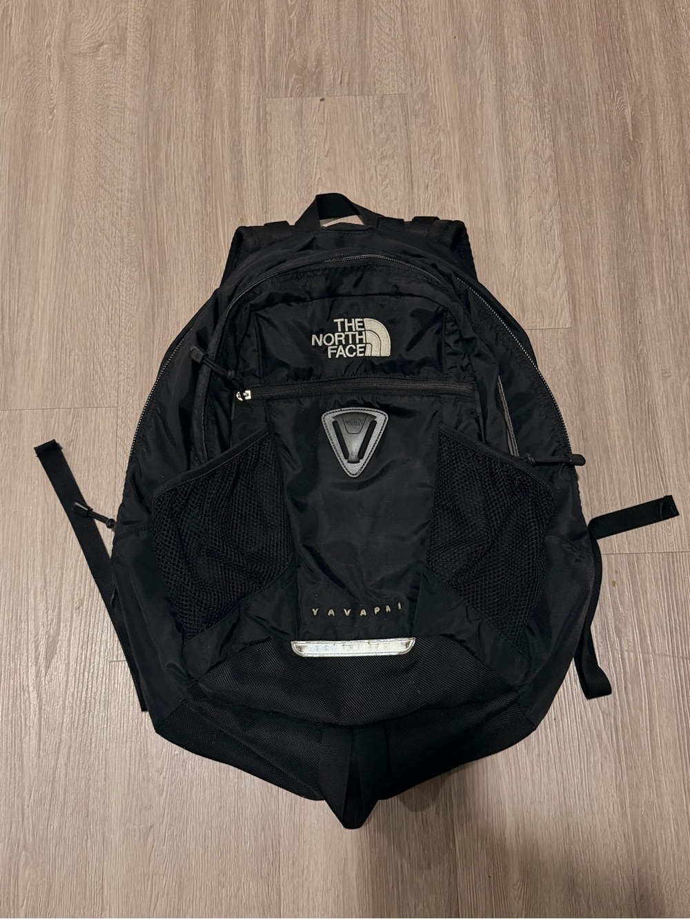 Vintage The North Face Yavapai Backpack Black Laptop Hiking Outdoors Black